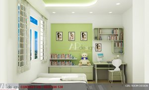 Thiết kế nội thất phòng ngủ con gái